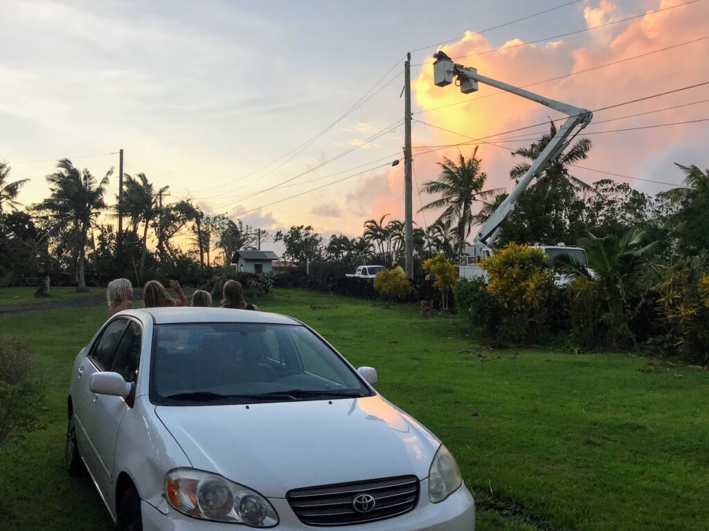 Local Power Company Working to Restore Power at Sunset