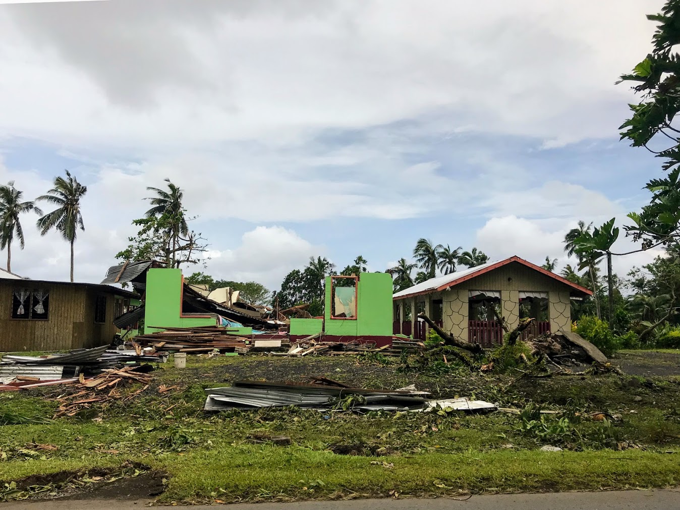 House Destroyed By Cyclone Gita
