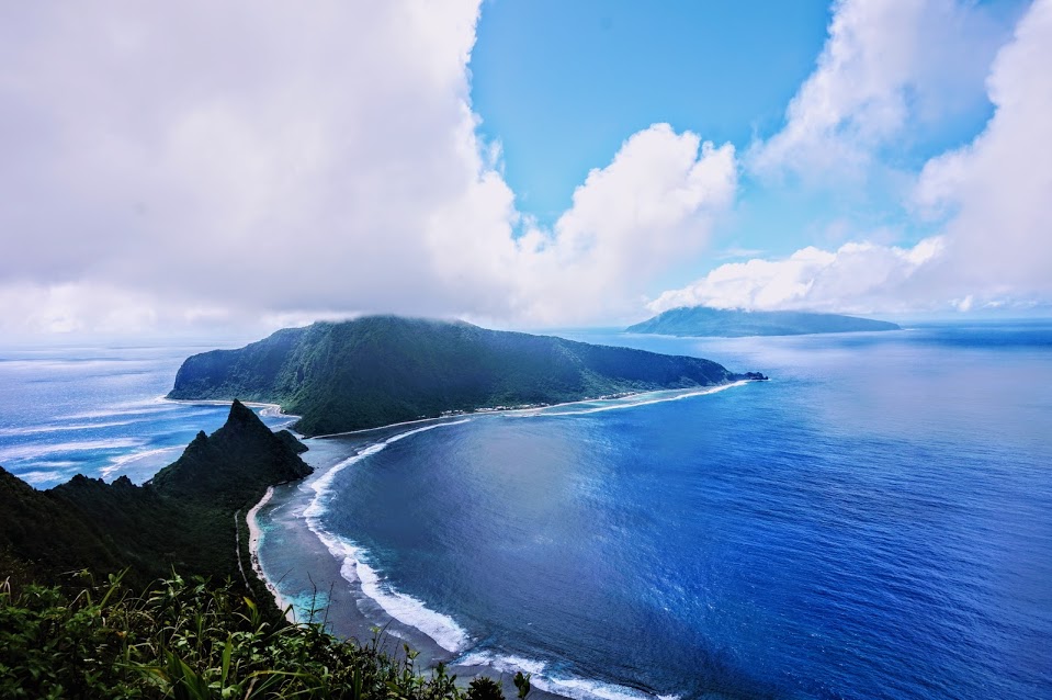 View from Tumu Mountain Trail in the National Park of American Samoa