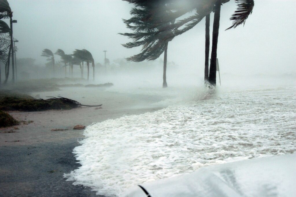 During a Cyclone