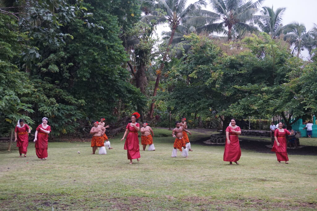 Local dance company performing a traditional siva dance