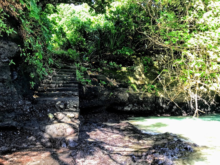 Stairs at Fogama'a Beach